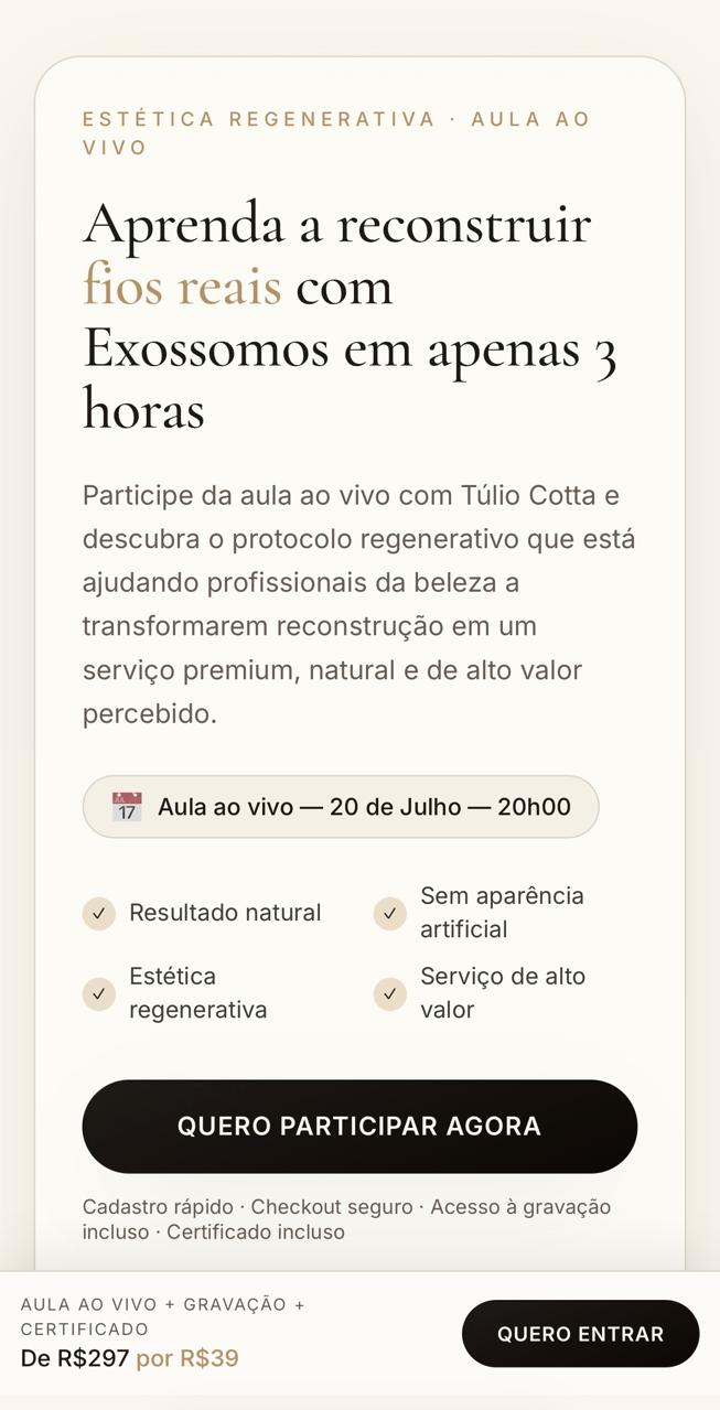 Land pages — Captação de Clientes