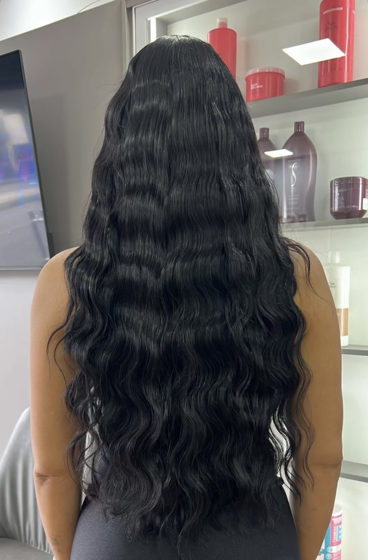 Resultado Mega Hair ondulado preto — Espaço Torres